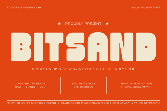 Bitsand Font Review: A Warm and Bold Typeface for Campaign Design