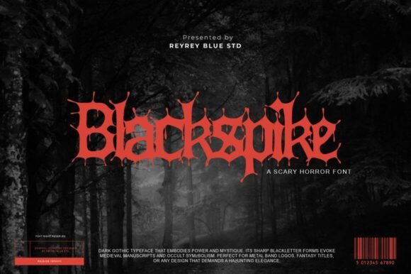 Blackspike Font: A Gothic Typeface for Editorial Design