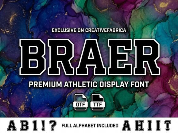 Braer Font: A Bold Display Typeface for Impactful Campaigns
