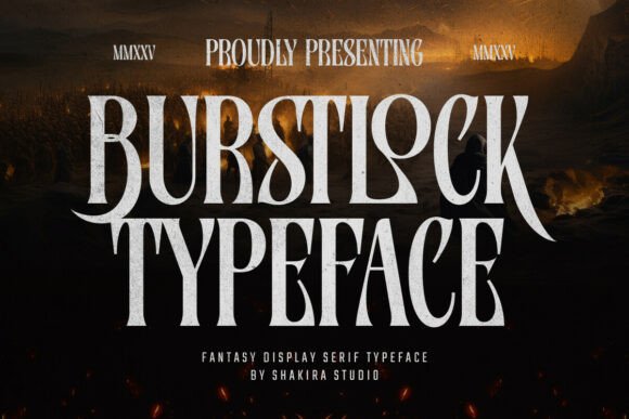 Burstlock: A Dramatic Serif Font for Editorial Design