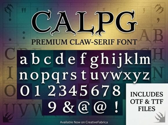 Calpg: A Decorative Typeface That Elevates Editorial Design