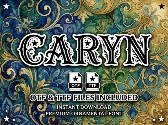 Caryn Font: A Decorative Typeface That Elevates Campaign Visuals