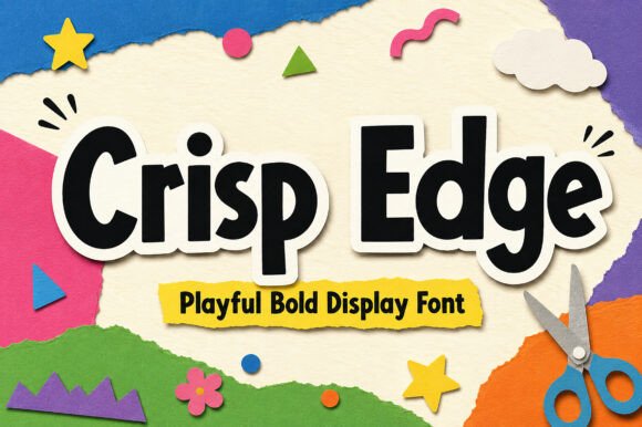 Crisp Edge: A Bold, Youthful Font for Creative Branding Projects