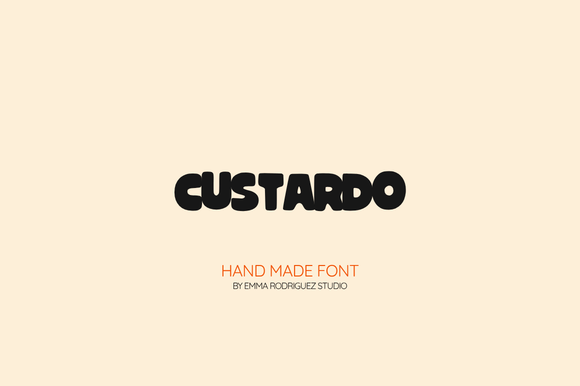Custardo: A Playful Display Font for Makers and Creative Sellers