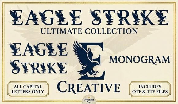 Eagle Strike Monogram Typeface: A Creative Crafters' Dream