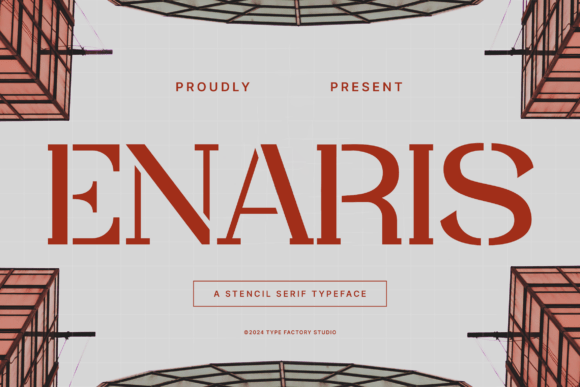 Enaris Font: A Stencil Serif That Elevates Handmade Creations
