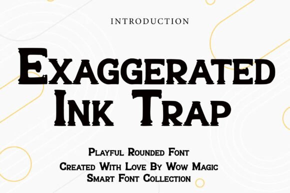 Exaggerated Ink Trap Font Adds Bold Personality to Your Brand