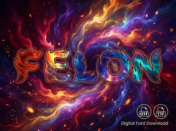 Felon Font: A Decorative Typeface for Creative Crafts