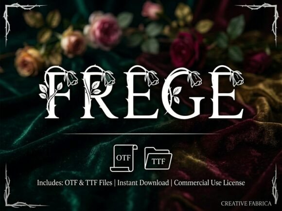 Frege Font: A Decorative Typeface for Editorial Impact