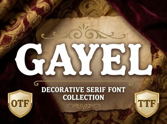 Gayel Font: A Decorative Typeface That Elevates Your Craft Projects