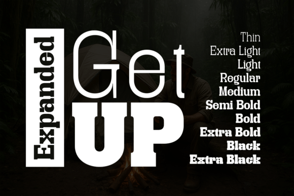Getup Expanded Font: A Bold Slab Serif for Creative Makers