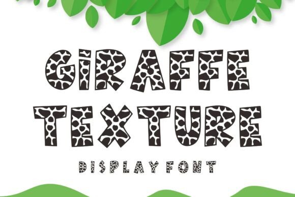 Giraffe Texture Font: A Wild Typeface for Digital Branding