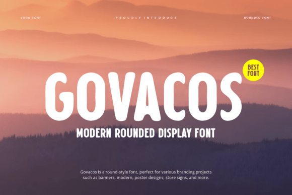 Govacos Font: A Bold Typeface for Editorial Design