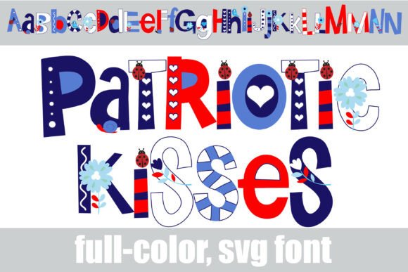 Patriotic Kisses: A Color Font for Memorable Branding