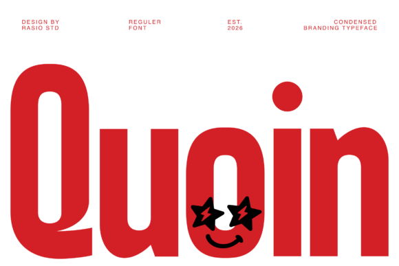 Quoin Typeface: A Bold and Bouncy Font for Makers