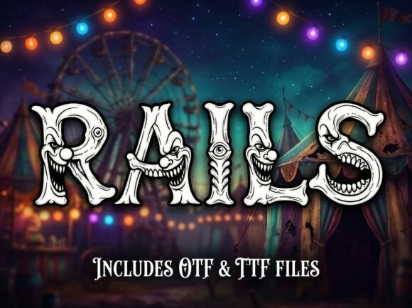 Rails Font: A Decorative Typeface for Creative Projects