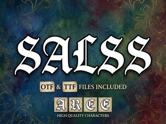 Salss Font: A Gothic Typeface for Strong Brand Identity