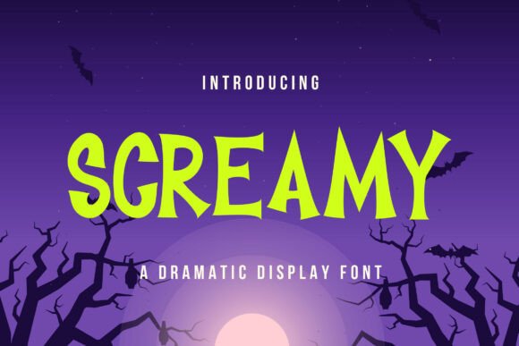 Screamy Font Review: A Spooky Display Typeface for Halloween Campaigns