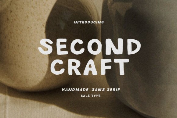 Second Craft: A Bold, Handmade Sans Serif Typeface for Web Design
