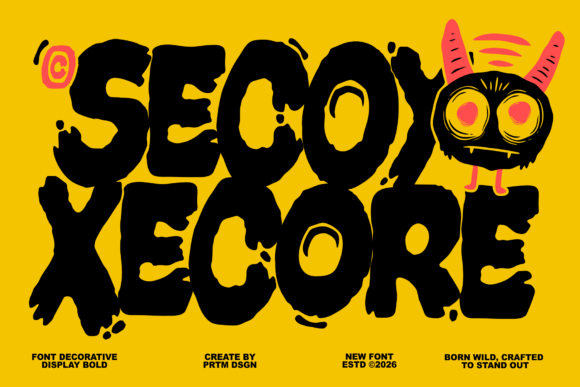 Secoy Xecore: A Decorative Font That Commands Attention