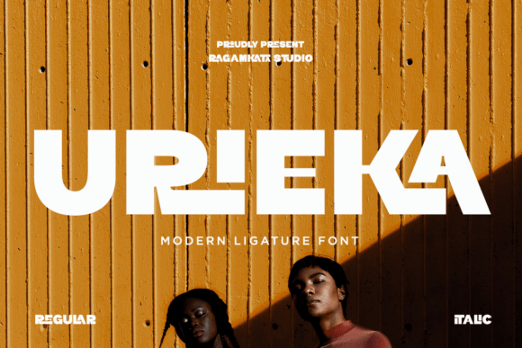 Urieka Font: A Bold, Geometric Typeface for Crafters and Makers