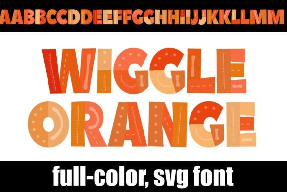 Wiggle Orange Typeface for Bold, Colorful Marketing
